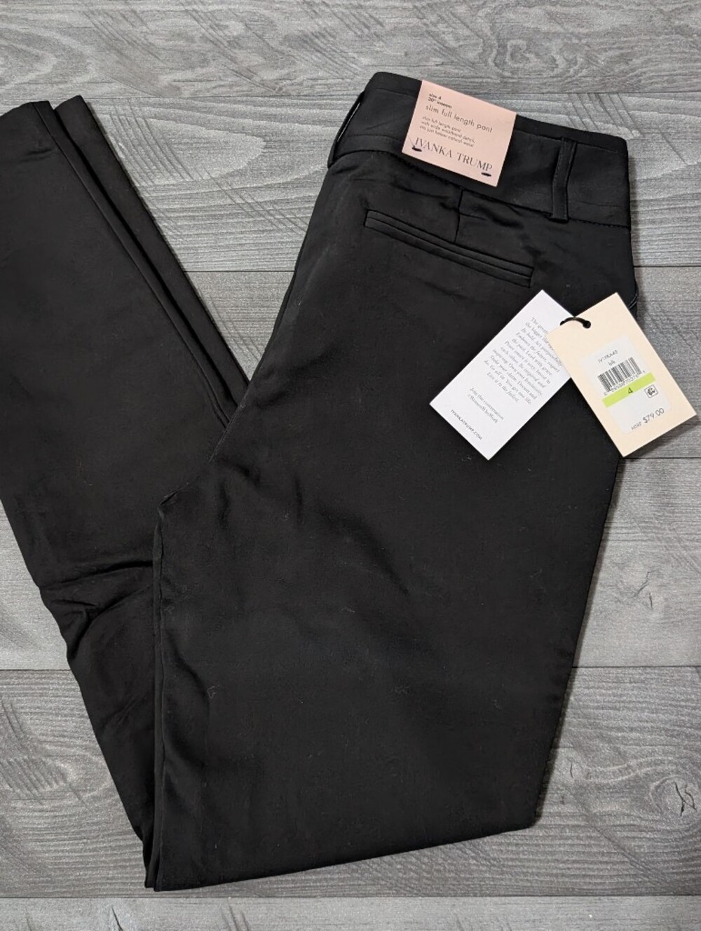 Ivanka Trump Women’s Black Slim Fit Pants Size 4